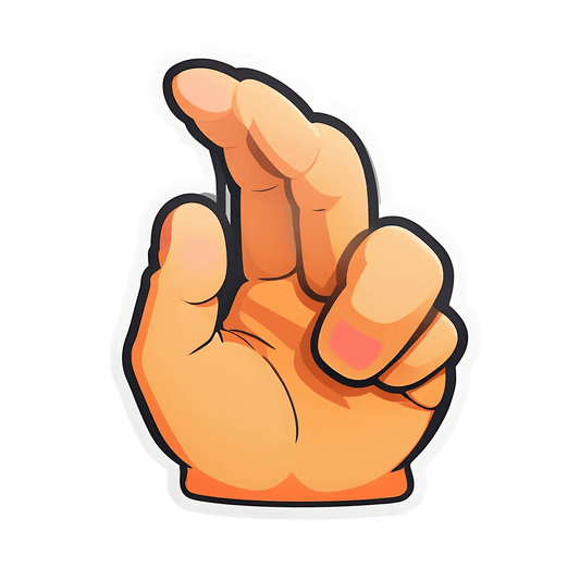 Finger Gesture - Hand Sticker - Heat Press Transfer