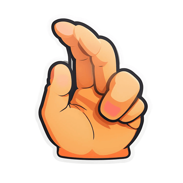 Finger Gesture - Hand Sticker – Heat Press Transfer