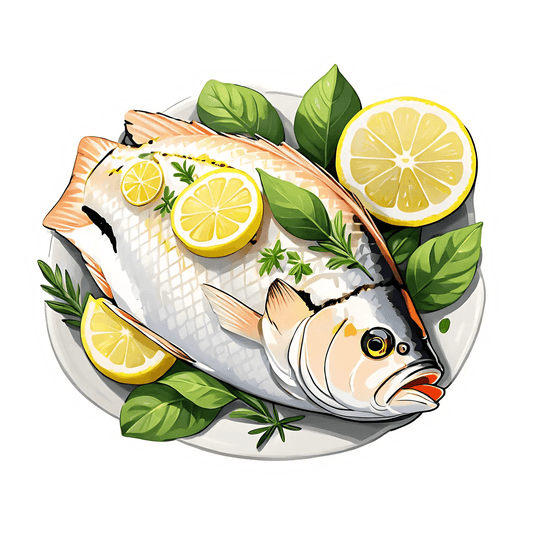 Fish & Lemons - Sticker - Heat Press Transfer