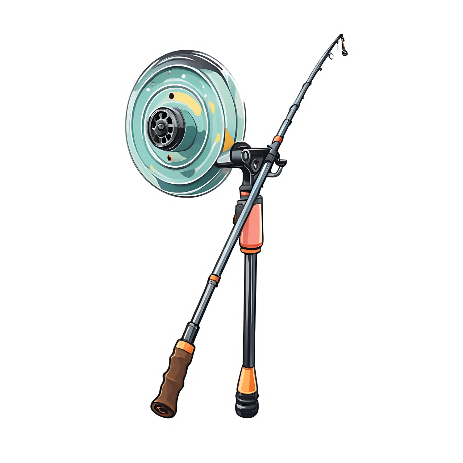 Fishing Reel Sticker - UV DTF - Heat Press Transfer