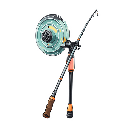 Fishing Reel Sticker - UV DTF - Heat Press Transfer