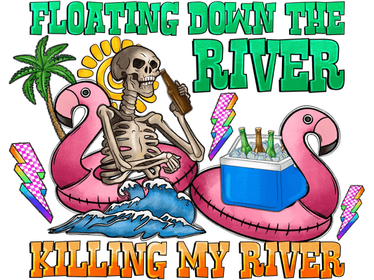 Floating Down the River - DTF Ready to Press - Heat Press Transfer