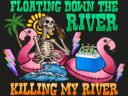 Floating Down the River - DTF Ready to Press - Heat Press Transfer