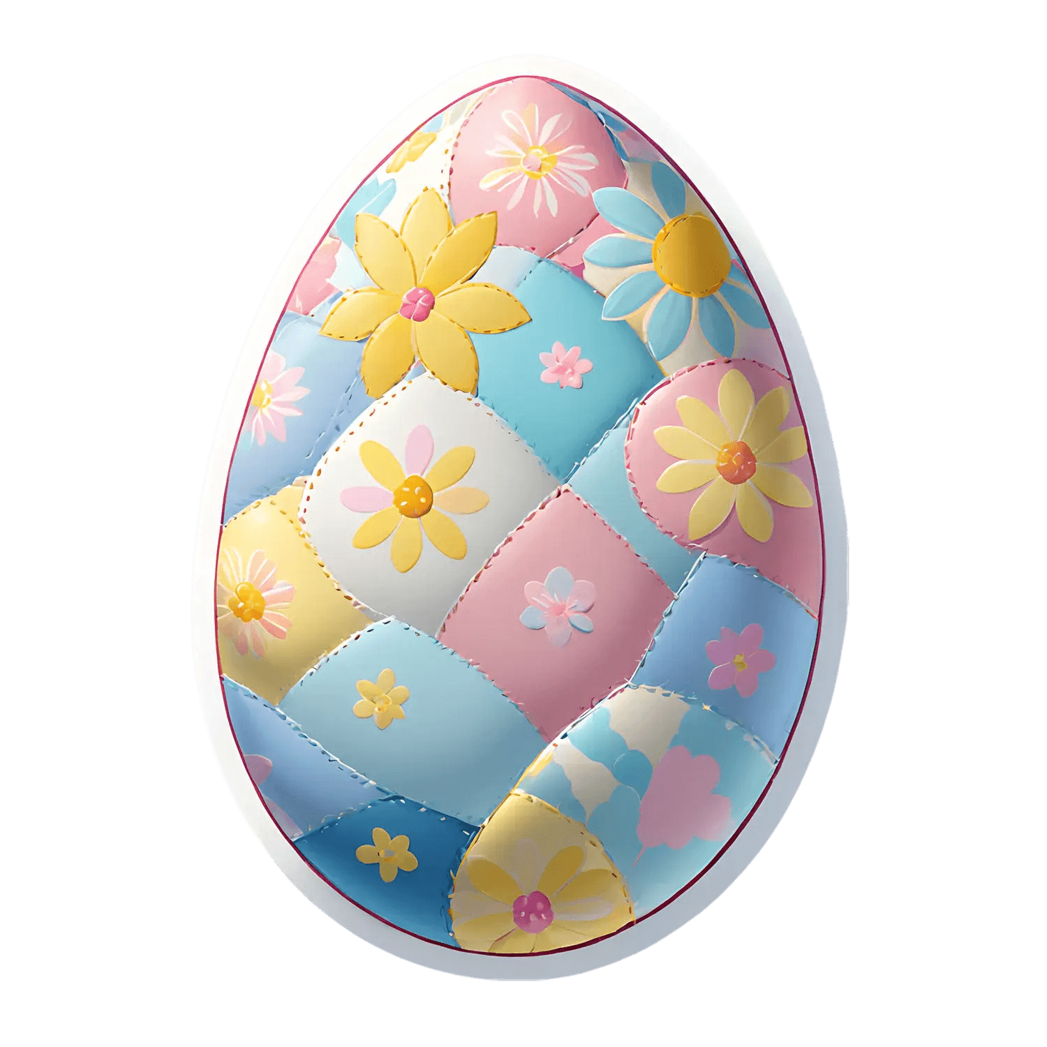 Floral Easter Egg - Sticker - Heat Press Transfer