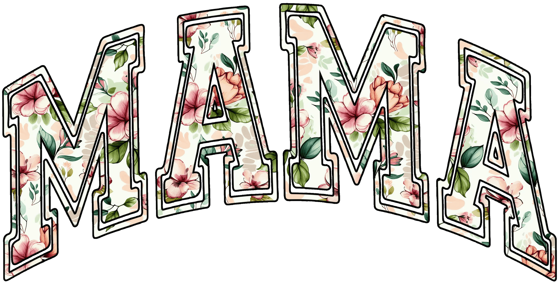 Floral Mama Design - DTF Ready To Press - Heat Press Transfer