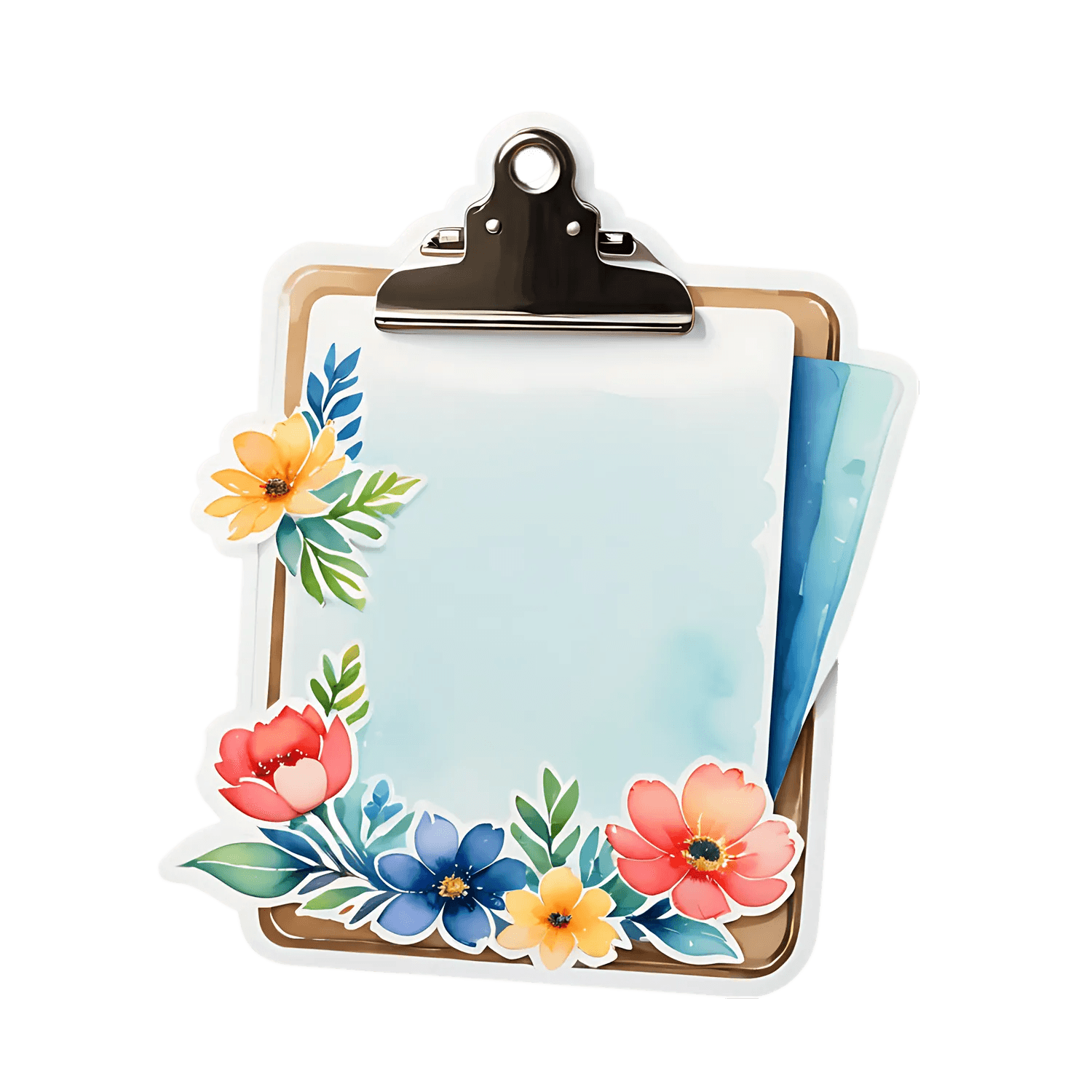 Floral Beauty Sticker - UV DTF - Heat Press Transfer