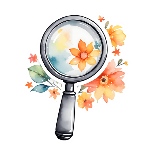 Floral Magnify - Sticker - Heat Press Transfer
