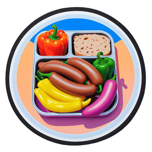 Food Tray Delight - UV Sticker - Heat Press Transfer