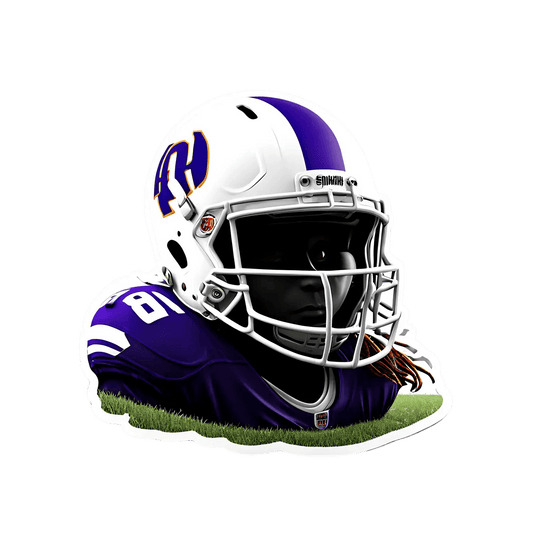 Football Helmet Sticker - UV DTF - Heat Press Transfer