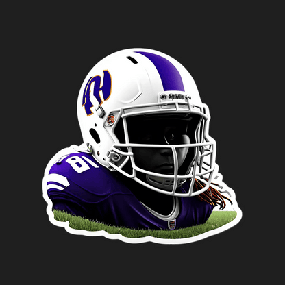 Football Helmet Sticker - UV DTF - Heat Press Transfer