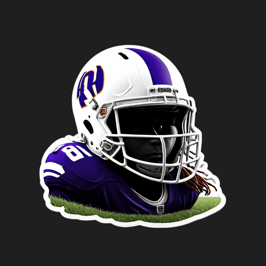 Football Helmet Sticker - UV DTF - Heat Press Transfer