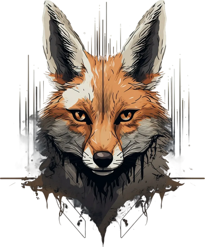 Fox Artwork - DTF Ready to Press - Heat Press Transfer