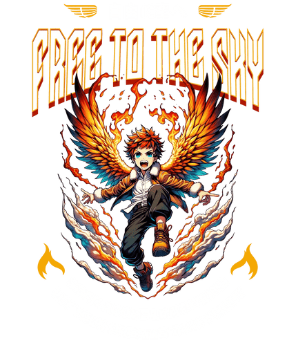 Free to the Sky - DTF Ready to Press - Heat Press Transfer