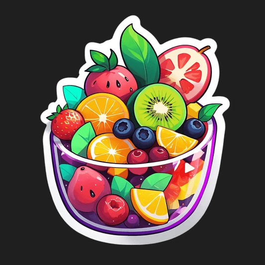 Fruit Mix Bowl - Sticker - Heat Press Transfer