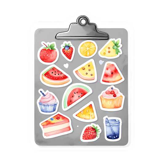 Fruit Dessert Sticker Set - Heat Press Transfer