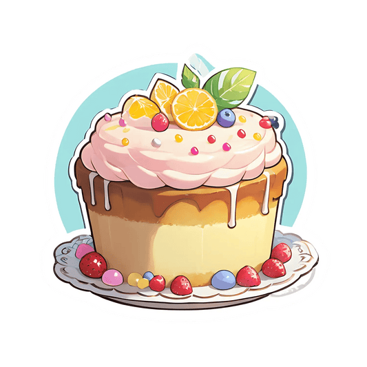 Fruity Dessert Cupcake - Sticker - Heat Press Transfer