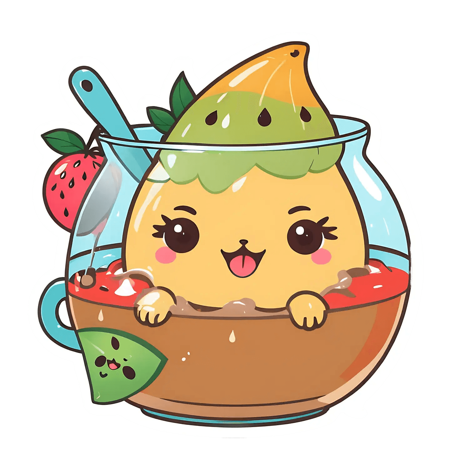 Fruity Lemon Dessert - Sticker - Heat Press Transfer