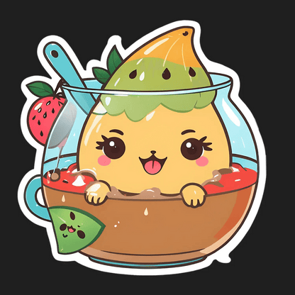Fruity Lemon Dessert - Sticker - Heat Press Transfer