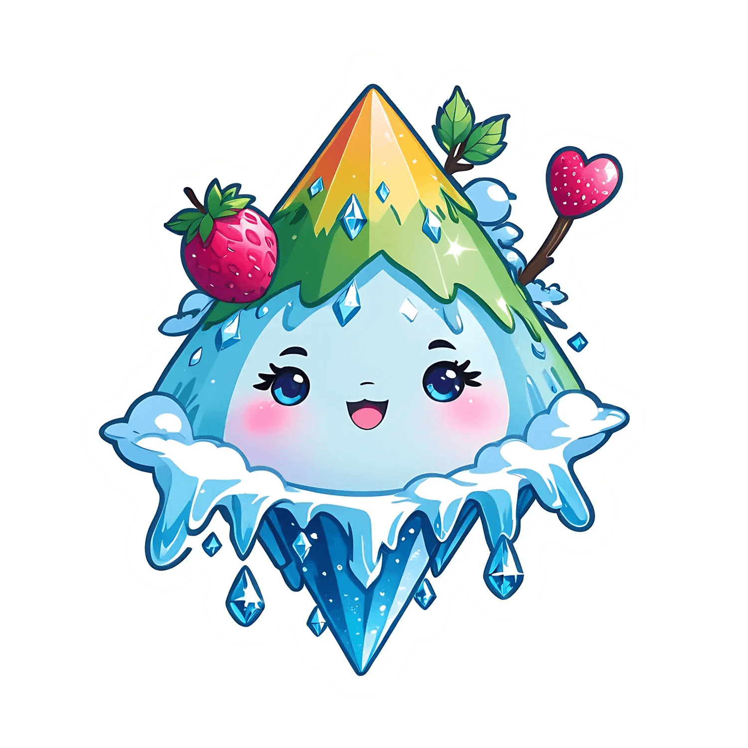 Fruity Mountain UV DTF - Sticker - Heat Press Transfer