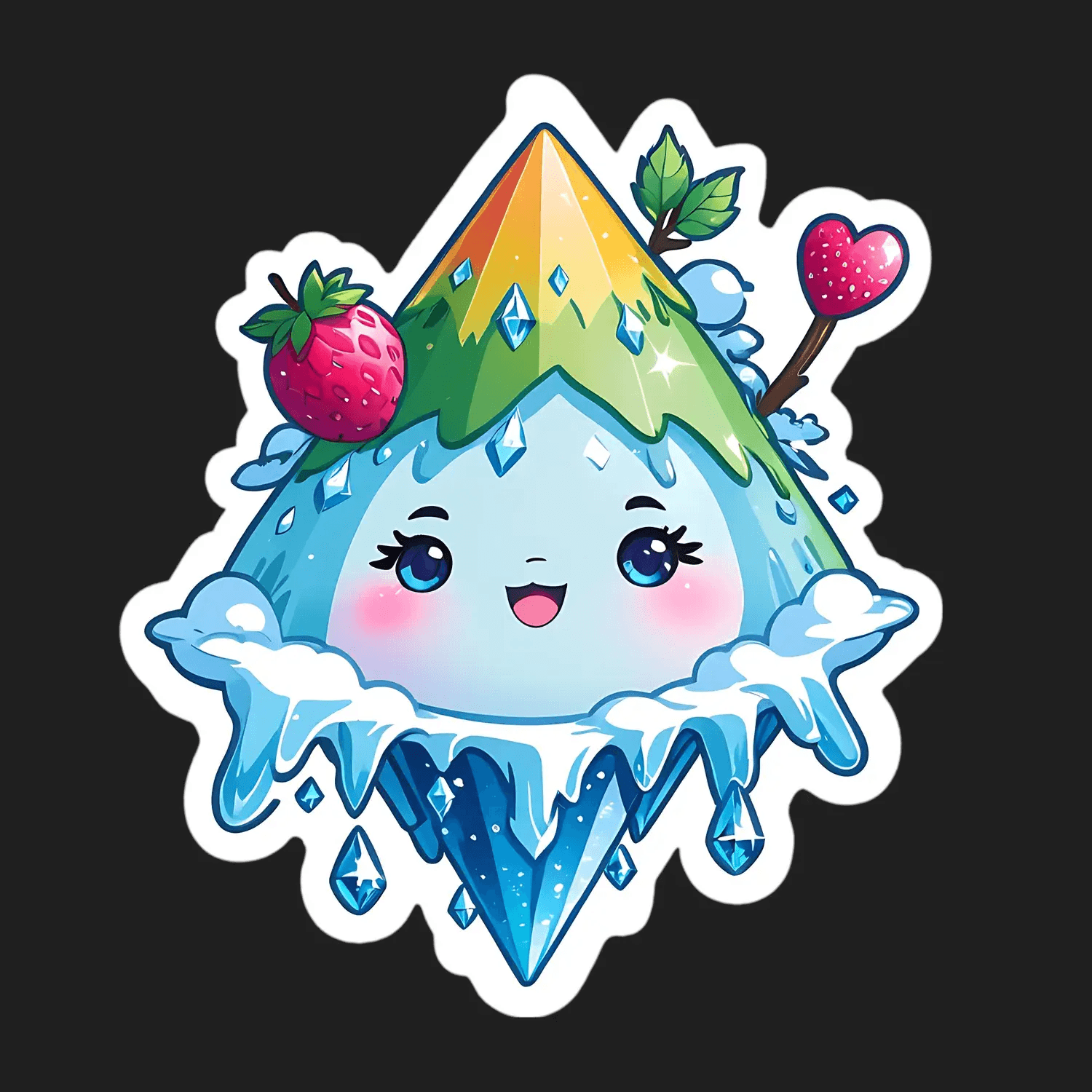 Fruity Mountain UV DTF - Sticker - Heat Press Transfer