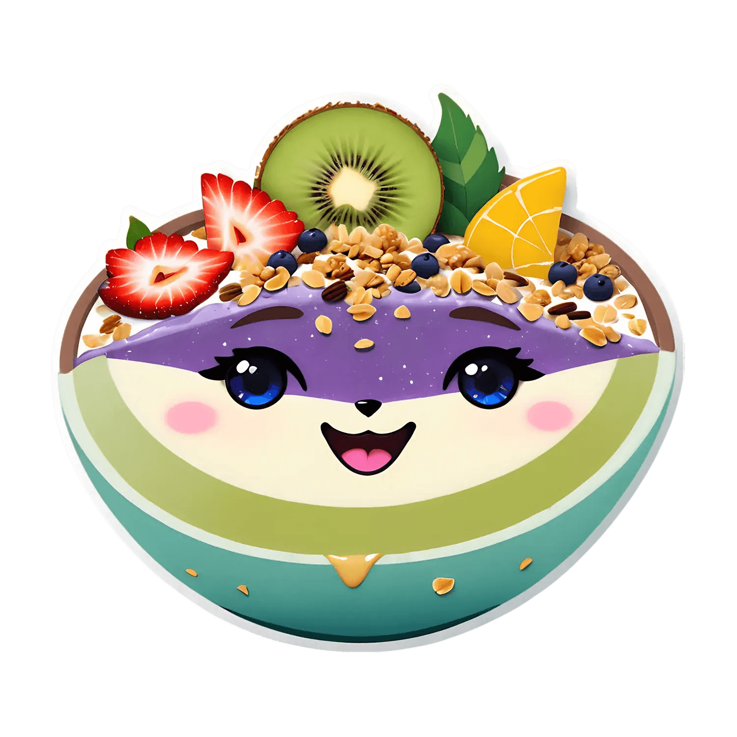 Fruity Smiles - Decorative Sticker - Heat Press Transfer