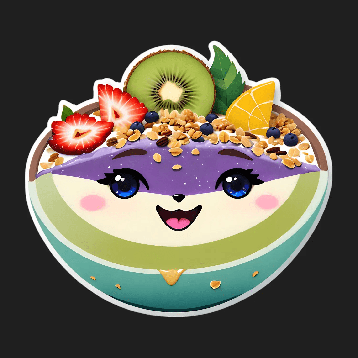 Fruity Smiles - Decorative Sticker - Heat Press Transfer