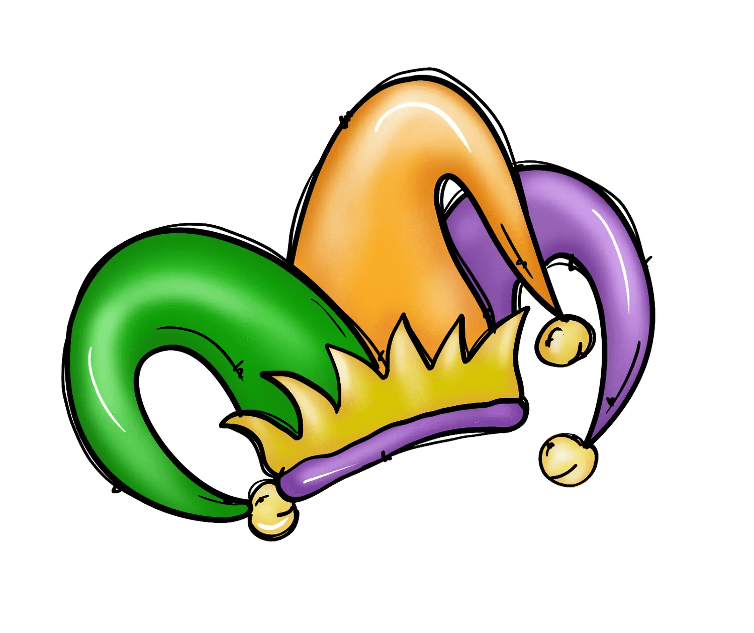 Funky Jester Hat - DTF Ready to Press - Heat Press Transfer