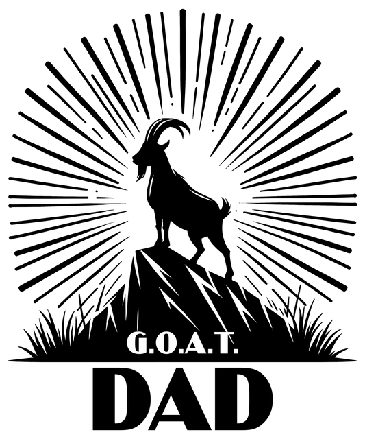 GOAT Dad Design - DTF Ready To Press - Heat Press Transfer