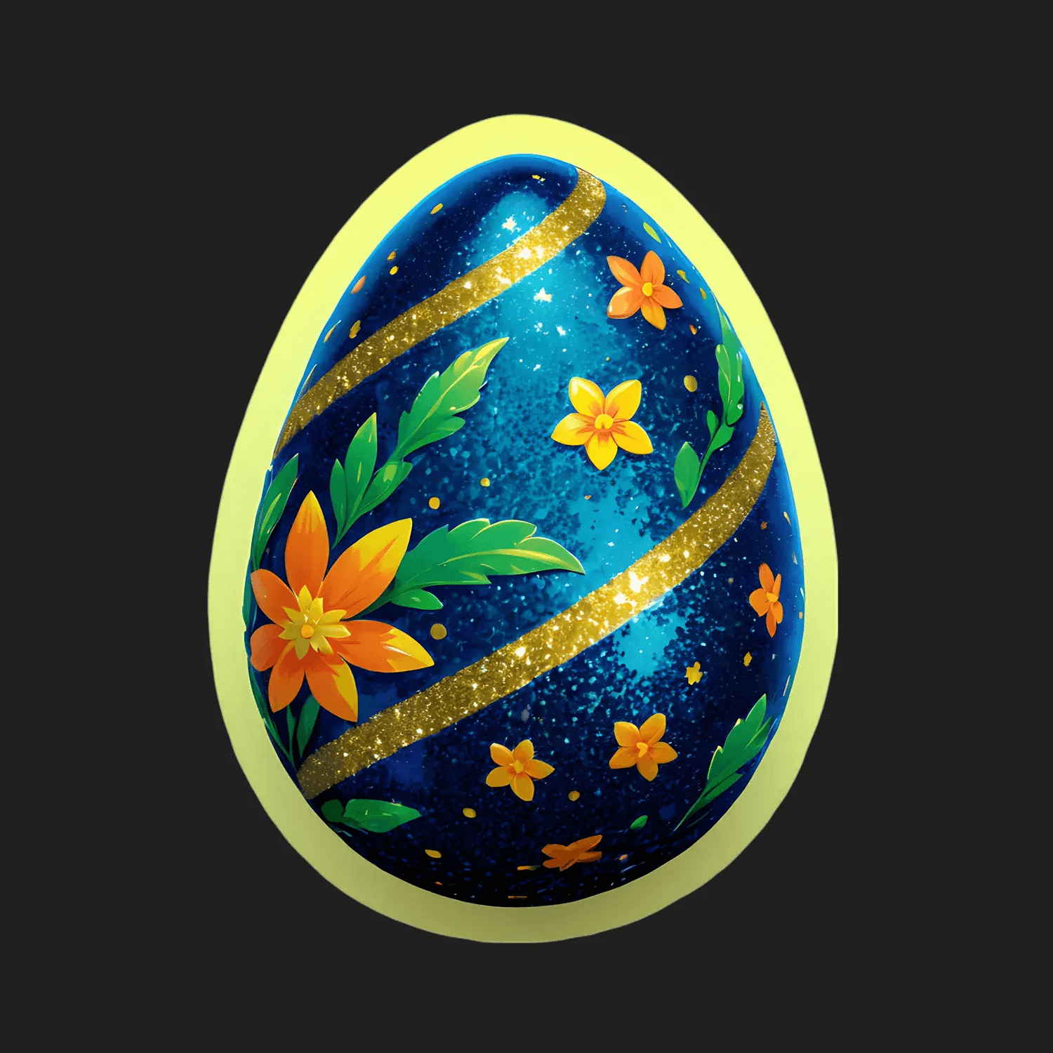 Galactic Easter Egg - Sticker - Heat Press Transfer