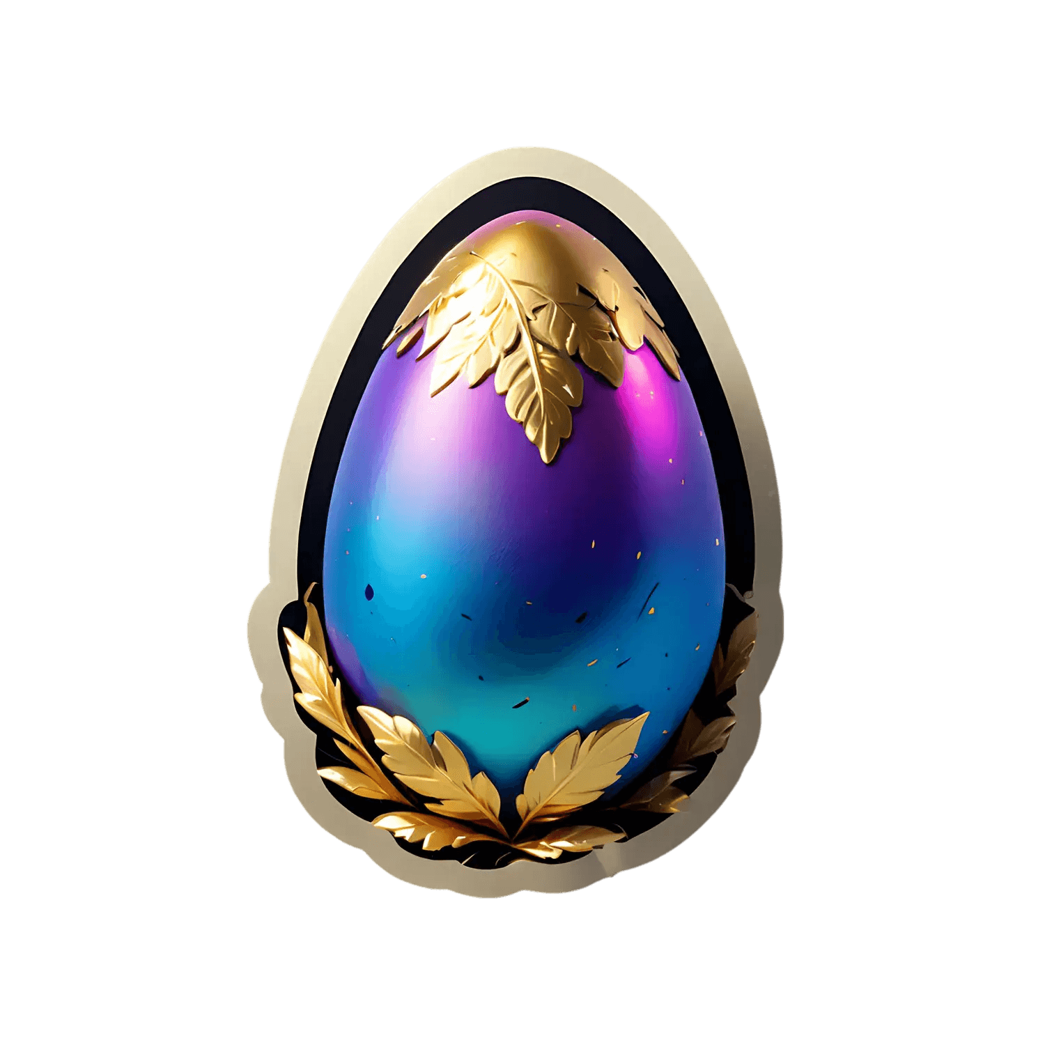 Galaxy Egg Sticker - Vibrant & Mystical - Heat Press Transfer