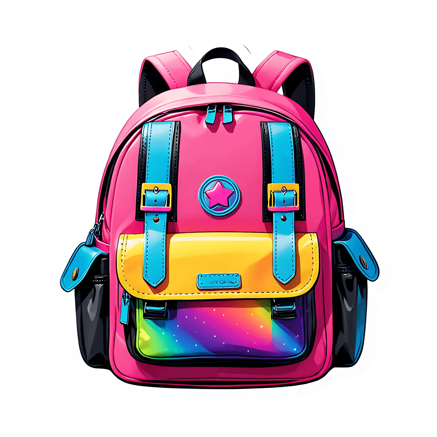 Galaxy Backpack - Sticker - Heat Press Transfer