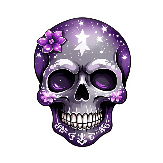 Galaxy Skull - Sticker - Heat Press Transfer