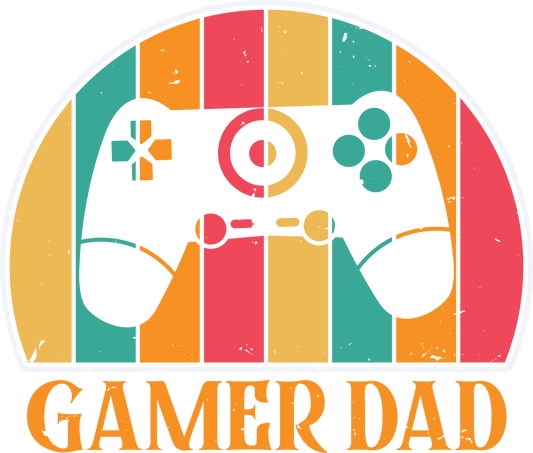 Gamer Dad Design - DTF Ready To Press - Heat Press Transfer