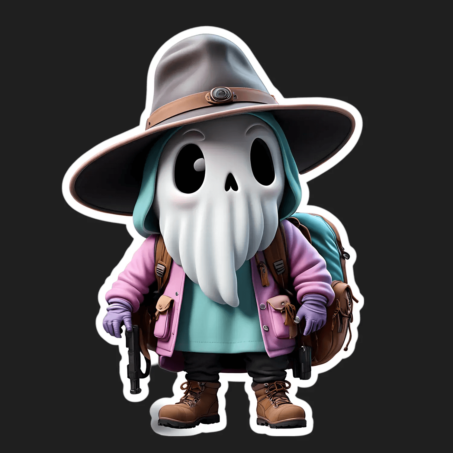Ghost Explorer - Sticker - Heat Press Transfer