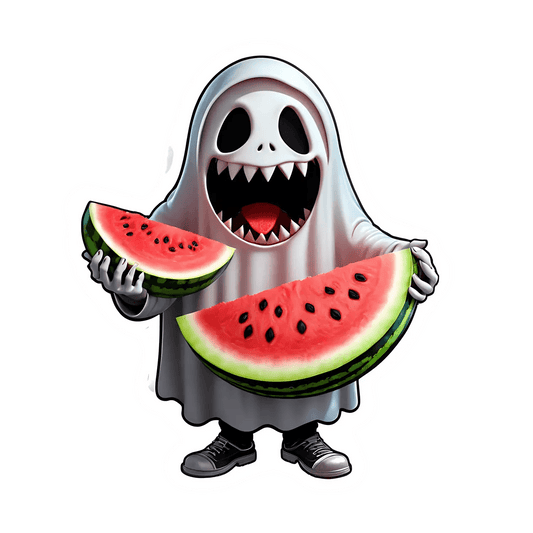 Ghost Theme Watermelon - Sticker - Heat Press Transfer