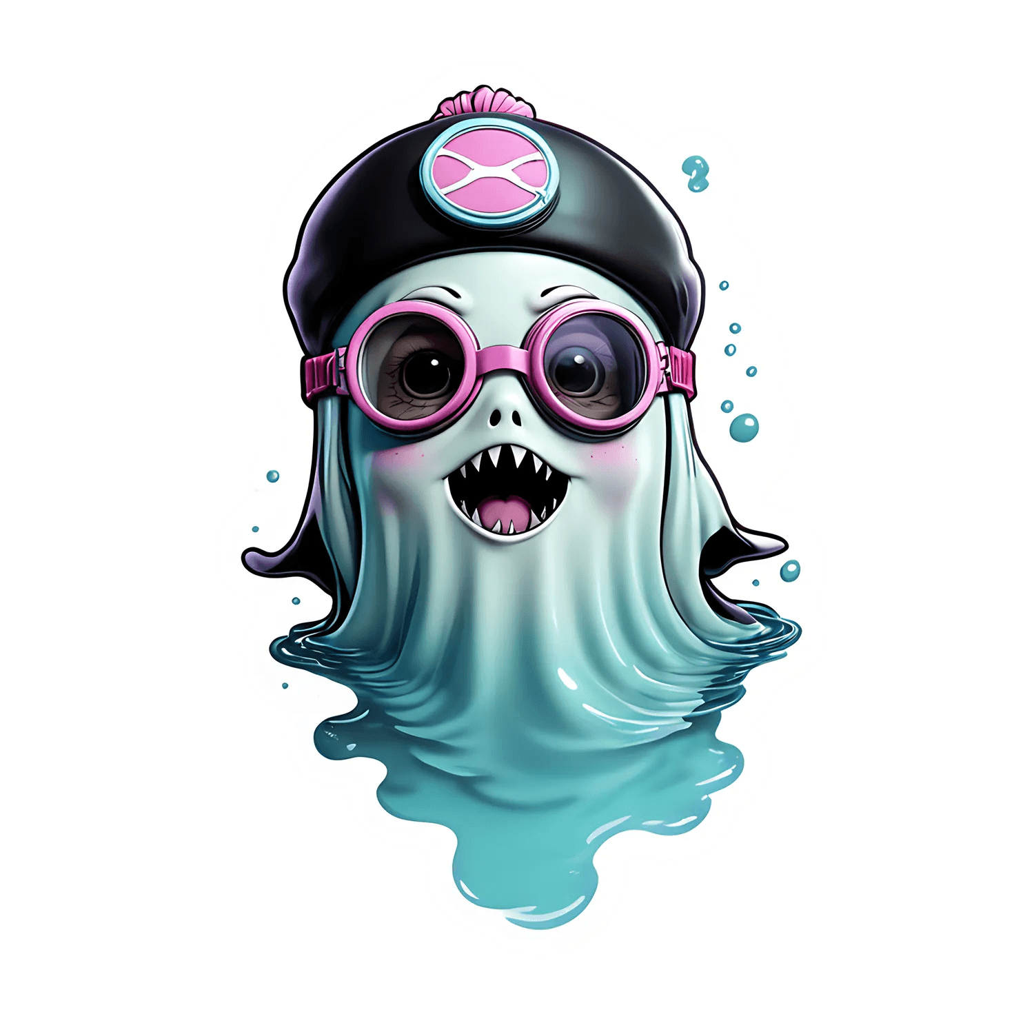Ghostly Girl UV Sticker - Fun & Spooky - Heat Press Transfer