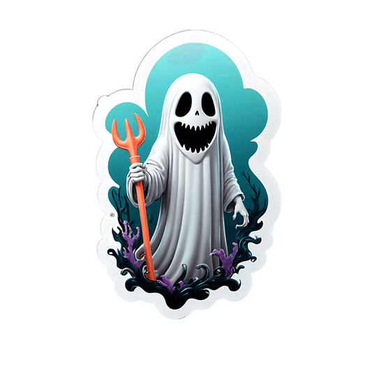 Ghostly Reaper - Unique Sticker - Heat Press Transfer