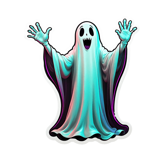 Ghostly Specter - UV DTF Sticker - Heat Press Transfer