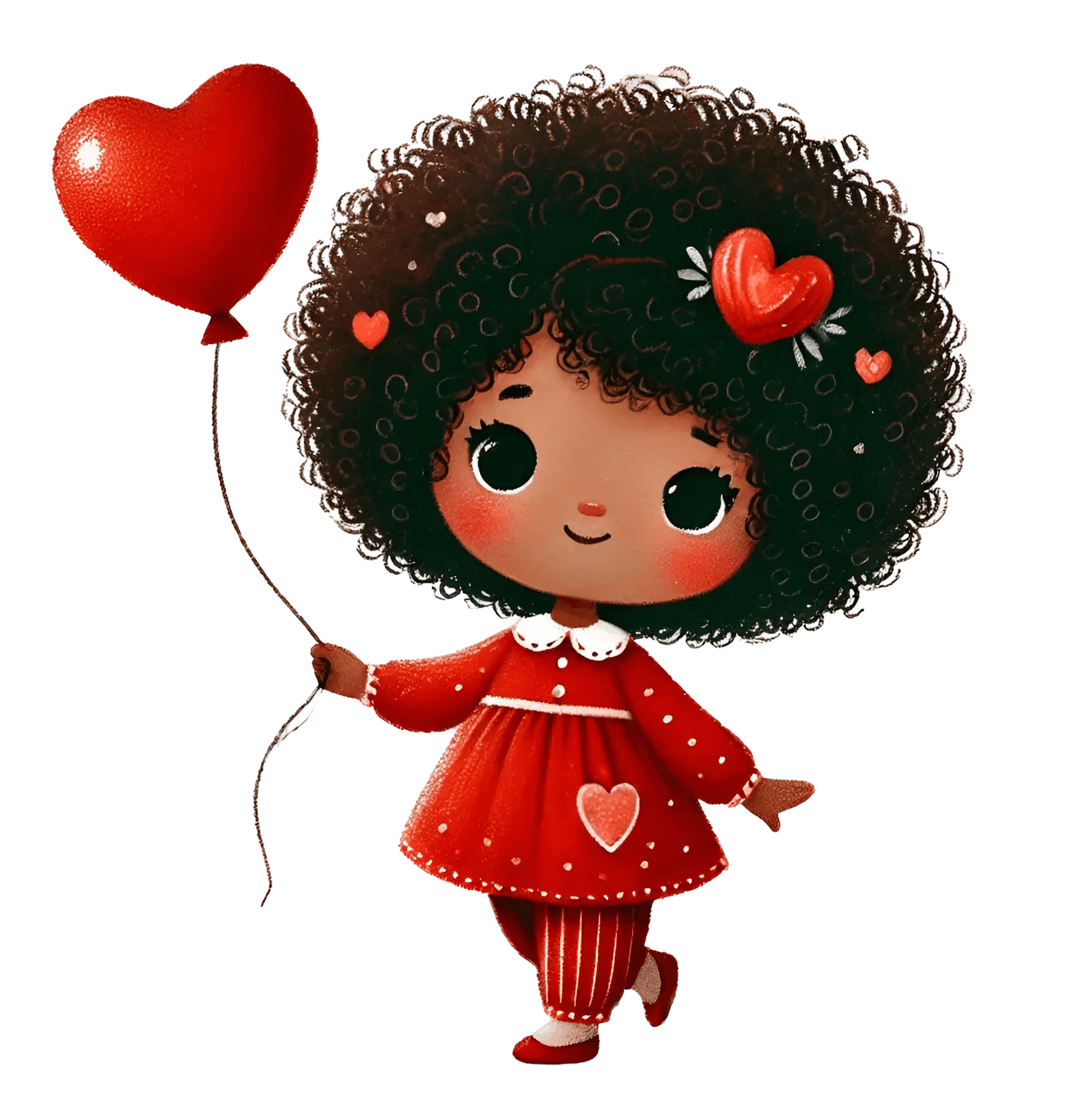 Girl Holding A Balloon Design | DTF Center - Heat Press Transfer