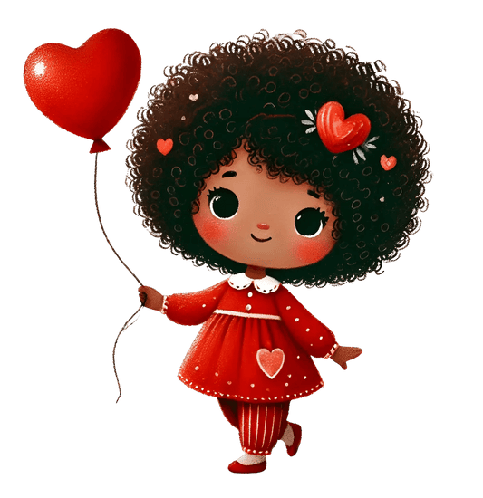 Girl Holding A Balloon Design | DTF Center - Heat Press Transfer