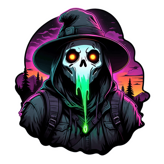 Glowing Reaper - UV DTF Sticker - Heat Press Transfer