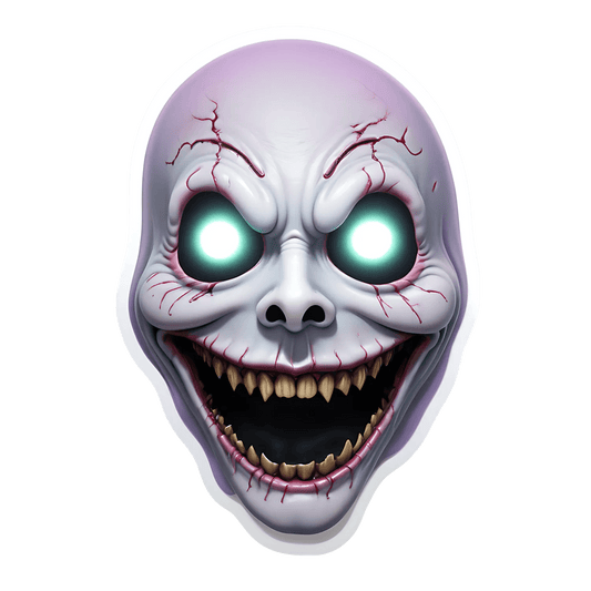 Glowing Eyes Skull - Sticker - Heat Press Transfer