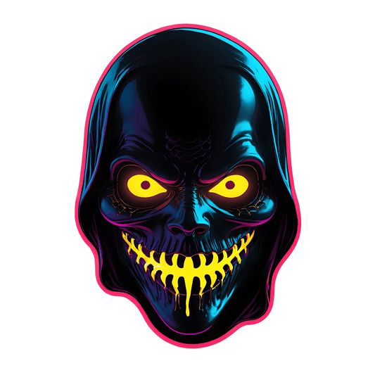 Glowing Eyes Skull - Sticker - Heat Press Transfer