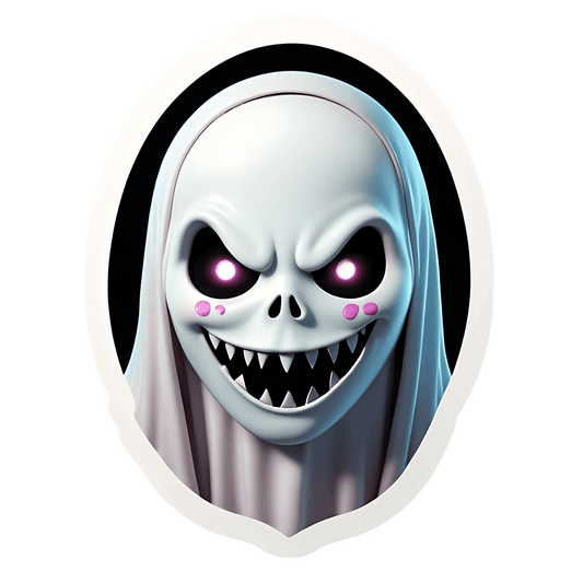 Glowing Skull - Sticker - Heat Press Transfer