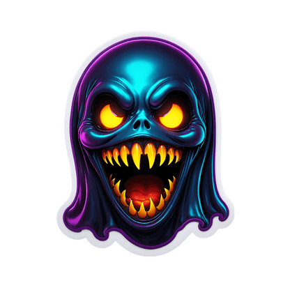 Glowing Skull - Sticker - Heat Press Transfer