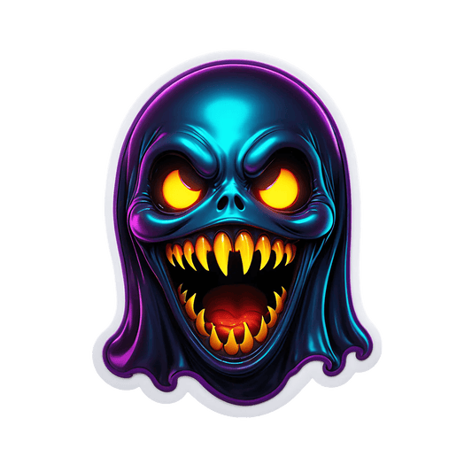 Glowing Skull - Sticker - Heat Press Transfer