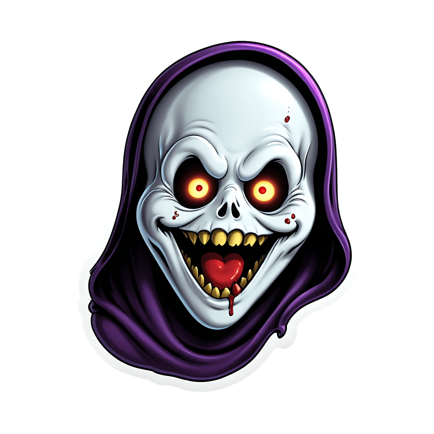 Glowing Skull Graphic - Sticker - Heat Press Transfer
