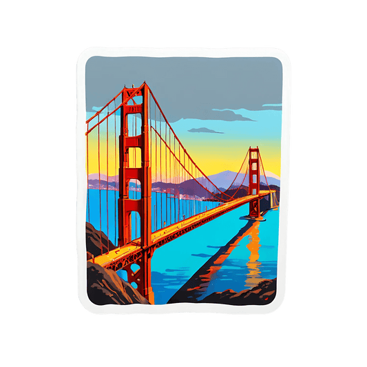 Golden Gate Bridge - Landscape Sticker - Heat Press Transfer