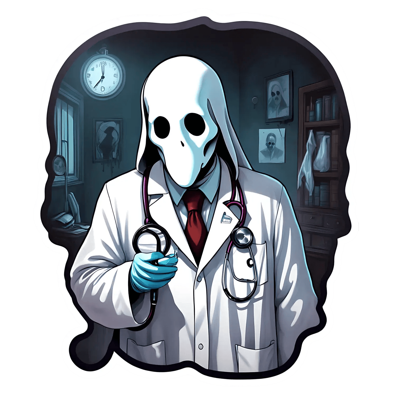 Gothic Doctor - UV DTF Sticker - Heat Press Transfer