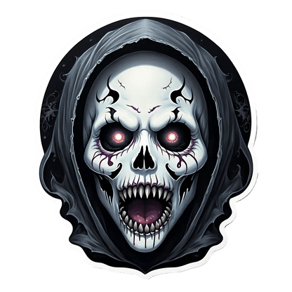 Gothic Skull - UV DTF Sticker - Heat Press Transfer